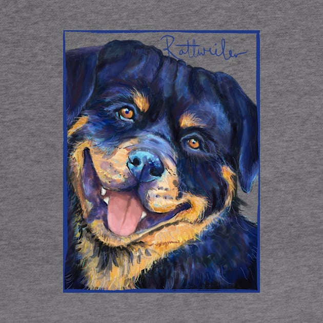 Rottweiler by Aloe Artwork